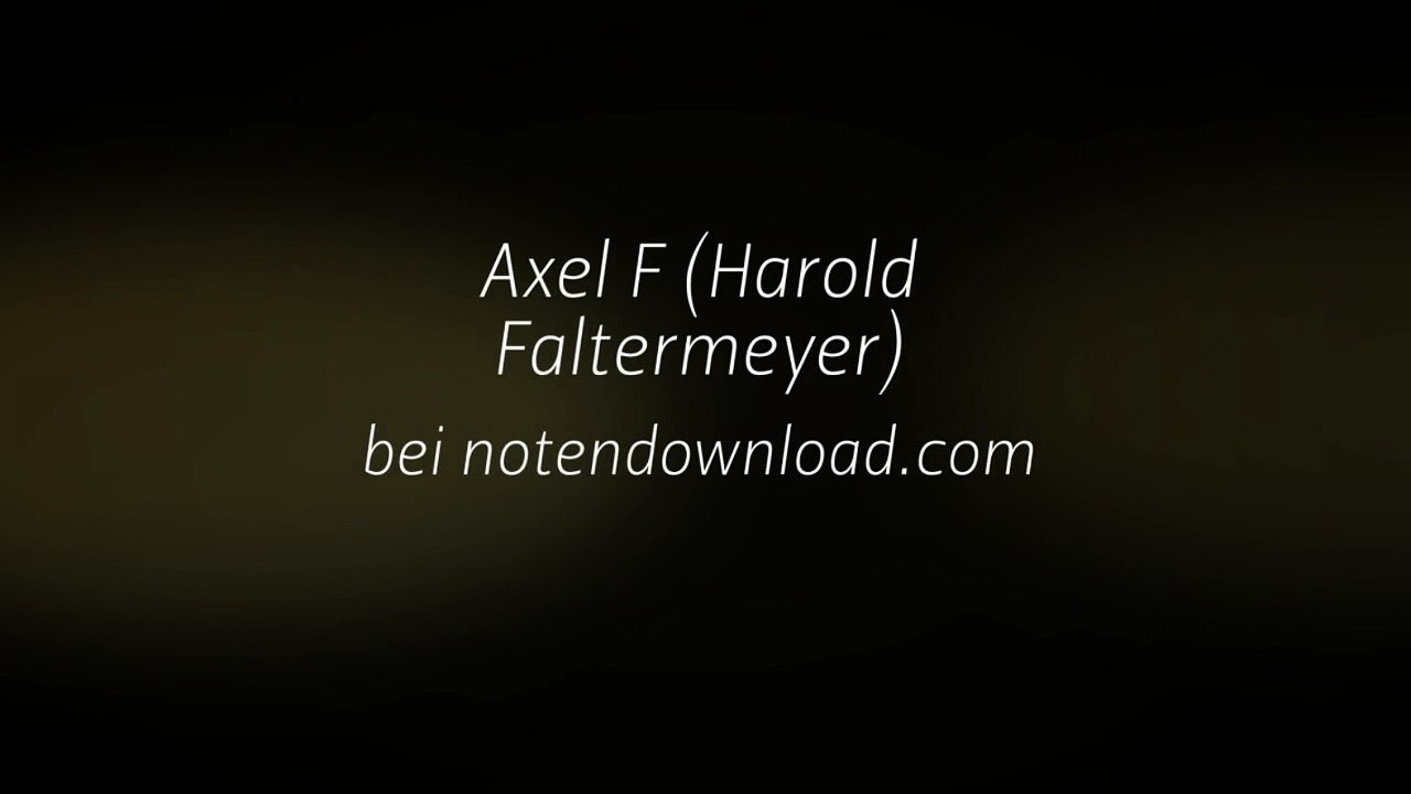 Noten bei notendownload - Axel F (Harold Faltermeyer)