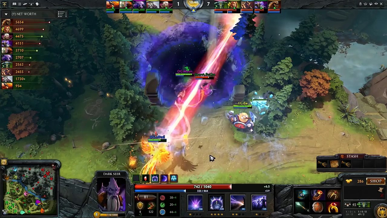 18000 MMR Support Miracle- Arteezy OG EG Secret NEL Dota 2