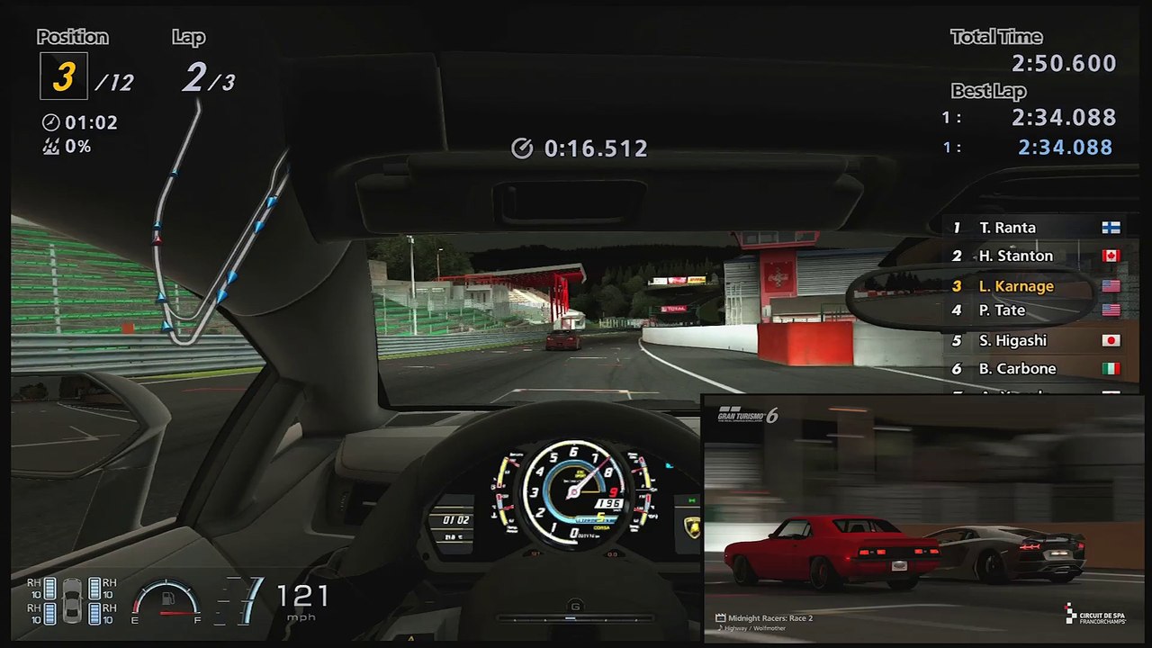 GRAN TURISMO 6 Lamborghini Aventador on SPA w/ Thrustmaster by Classic Game Room