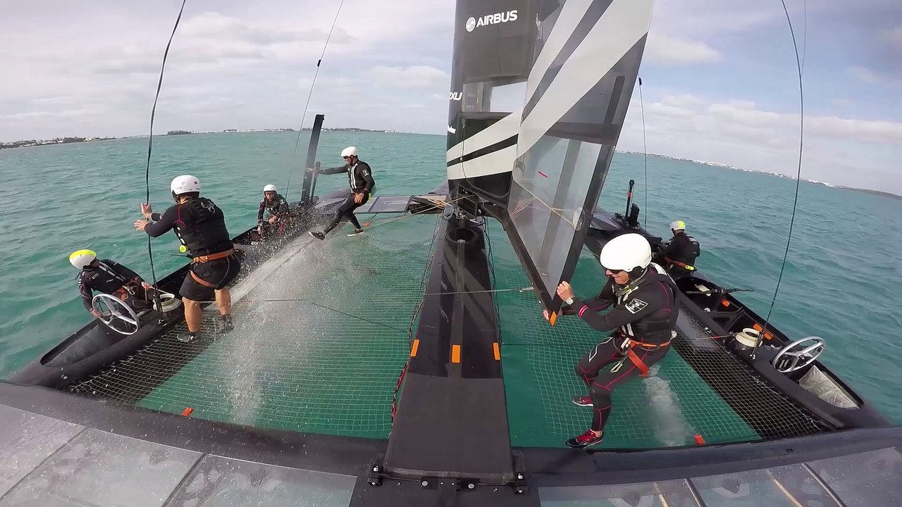 America's Cup 35, SoftBank Team Japan's Foiling Tack