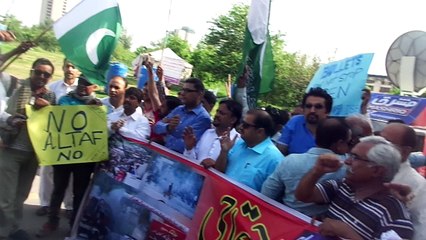 Journalist protest in front of NPC Islamabad against ATTACK on media house from MQM in Karachi