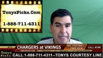 Minnesota Vikings vs. San Diego Chargers Free Pick Prediction NFL Pro Football Odds Preview 8-28-2016