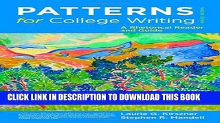 New Book Patterns for College Writing: A Rhetorical Reader and Guide, 12th Edition