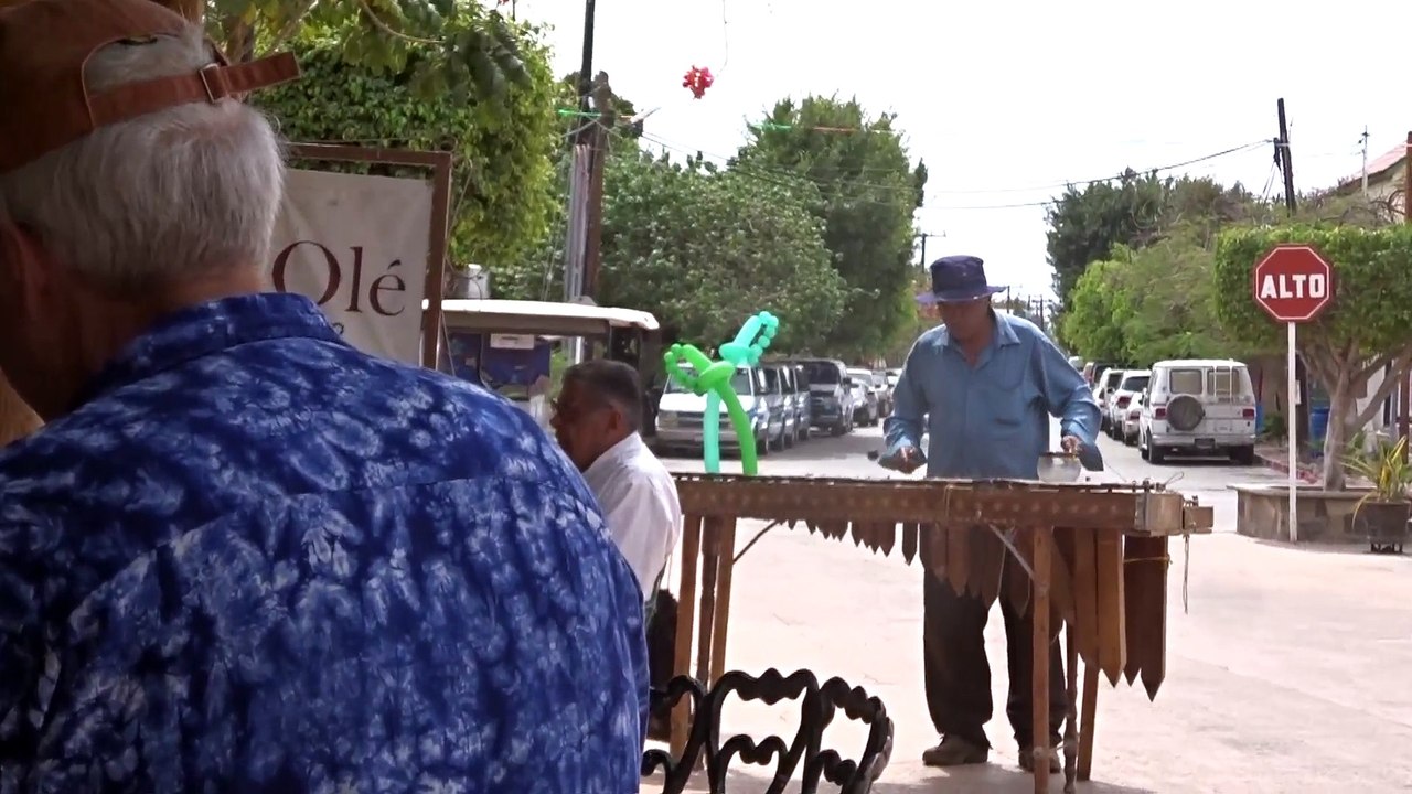 Cafe Ole xylophone player