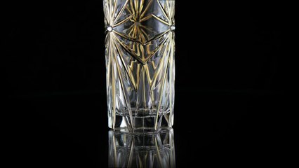 Miracle Crystal – Oasis Water Glasses in Full Star Gold Décor
