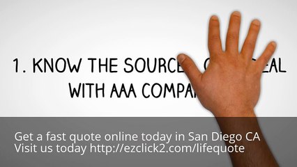 Affordable Life Insurance Quote in San Diego CA