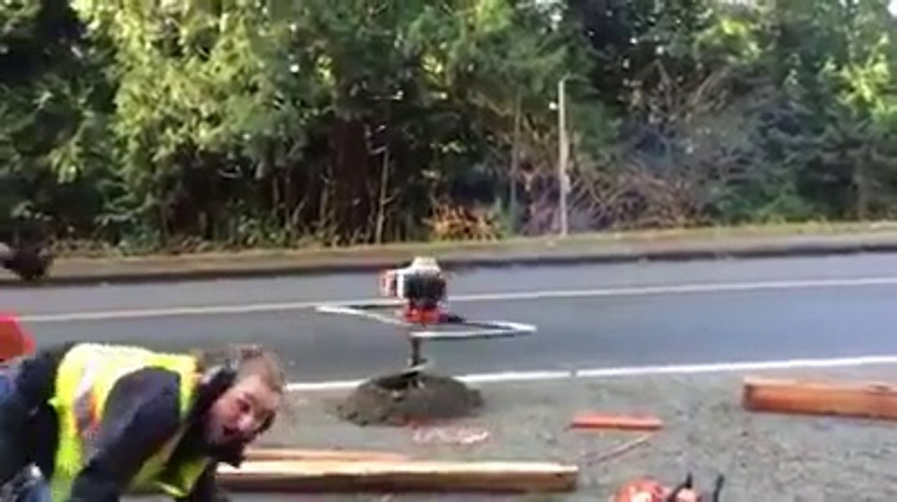 Construction Workers take a spin lmao