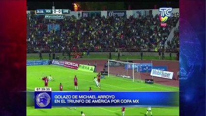 Golazo de Michael Arroyo en el triunfo de América por Copa MX
