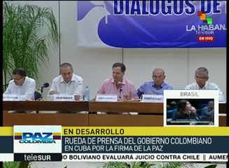 Detallan en Cuba sobre acuerdo final de paz en Colombia