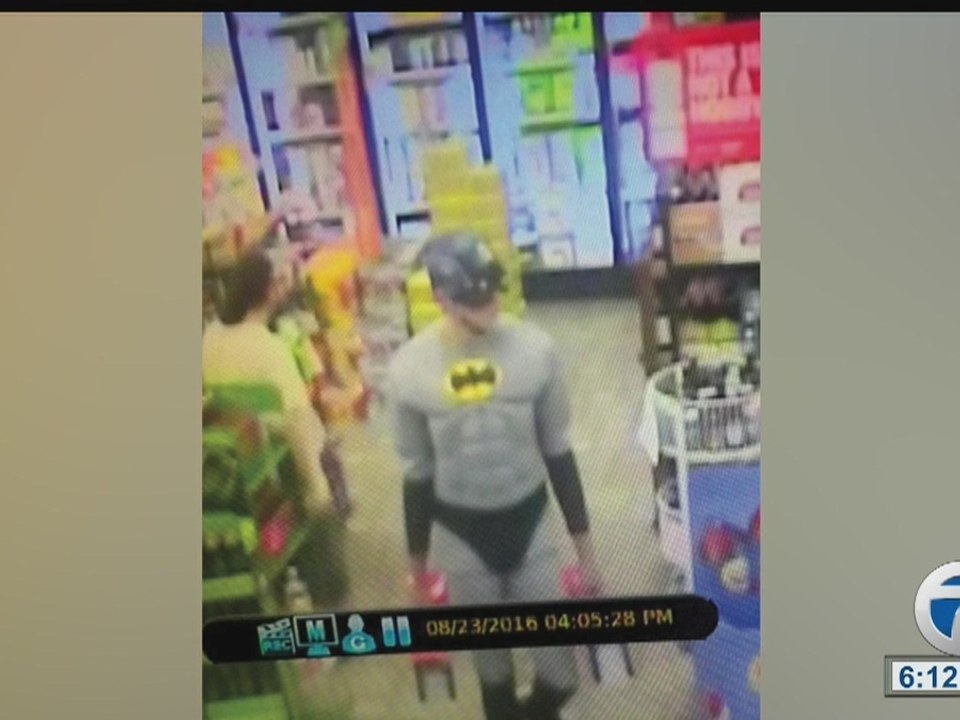 Man dressed as Batman/Captain America steals beer