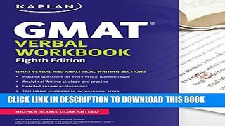 New Book Kaplan GMAT Verbal Workbook (Kaplan Test Prep)