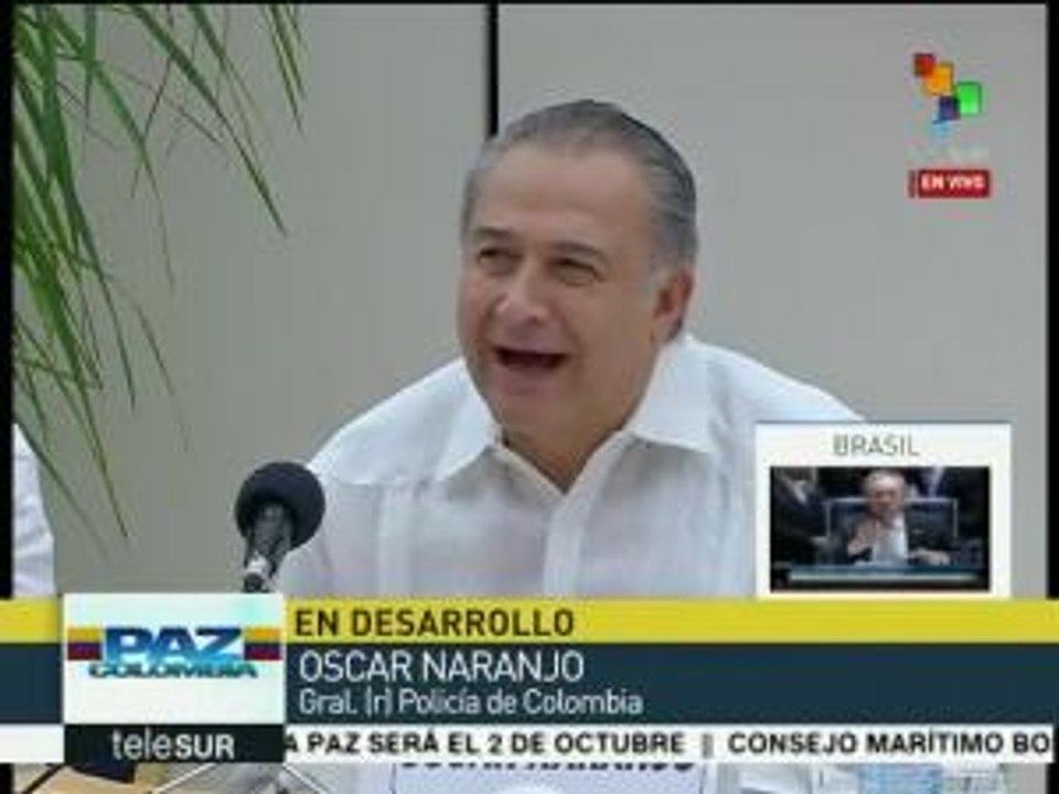 Naranjo reconoce esfuerzos de gobiernos pasados para el proceso de paz