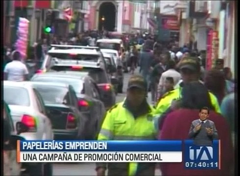 Papelerías emprenden una campaña de promoción comercial
