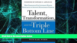 READ FREE FULL  Talent, Transformation, and the Triple Bottom Line: How Companies Can Leverage