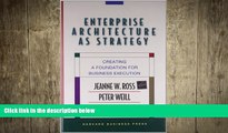 FREE PDF  Enterprise Architecture As Strategy: Creating a Foundation for Business Execution  BOOK