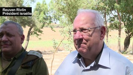 Le président israélien visite les zones frontalières avec Gaza