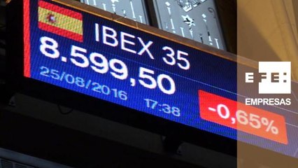 La Bolsa española pierde un 0,65% y los 8.600 puntos