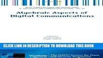 New Book Algebraic Aspects of Digital Communications