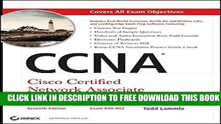 New Book CCNA Cisco Certified Network Associate Study Guide, 7th Edition