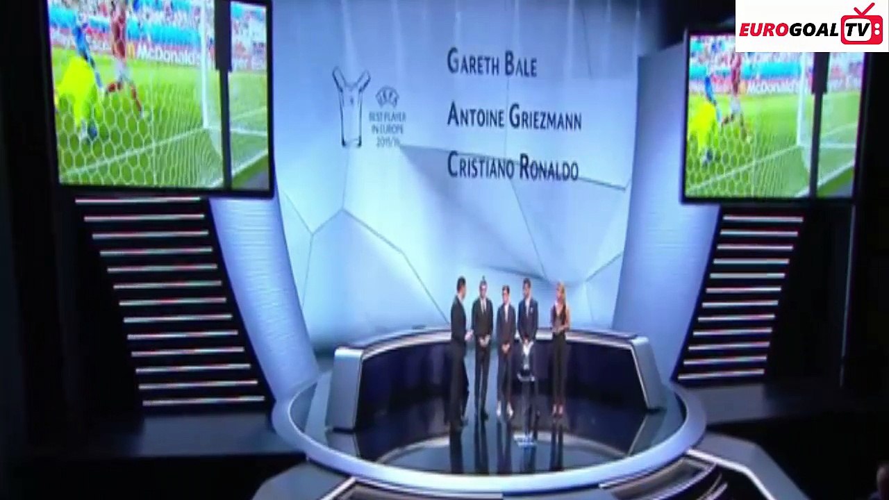 Cristiano Ronaldo Wins UEFA Best Player in Europe Award - 2016  Video HD