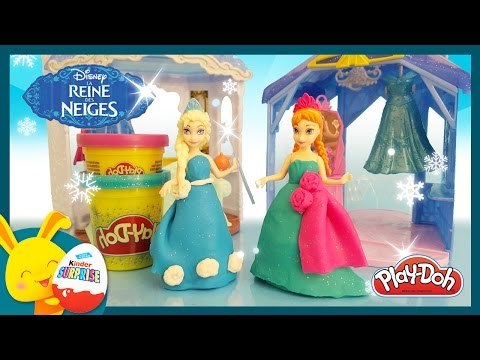 Reine des neiges - Pâte à modeler Play-doh en français - Jouet MagiClip -Titounis
