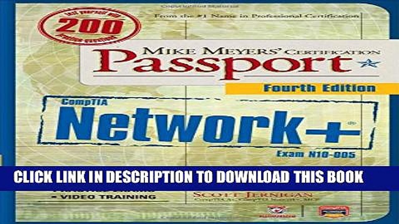Certification Passport Exam N10-005 Mike Meyers/’ CompTIA Network 4th Edition