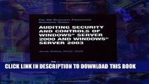 New Book Auditing Security and Controls of Windows Server 2000 and Windows Server 2003
