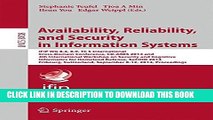 New Book Availability, Reliability, and Security in Information Systems: IFIP WG 8.4, 8.9, TC 5