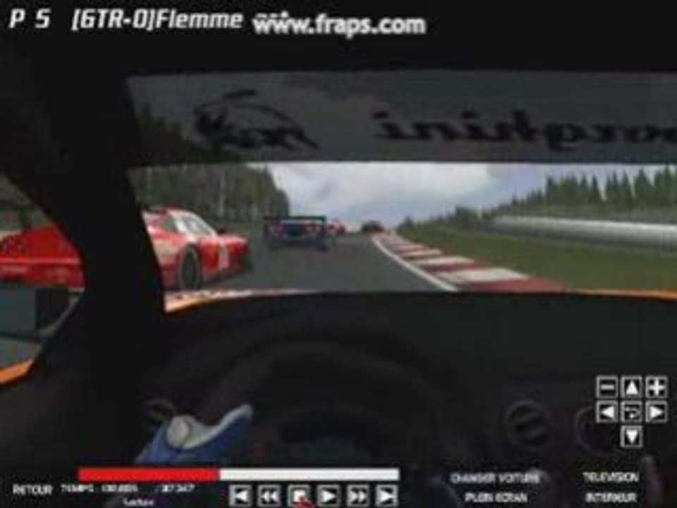 GTR2 Début de course à Spa