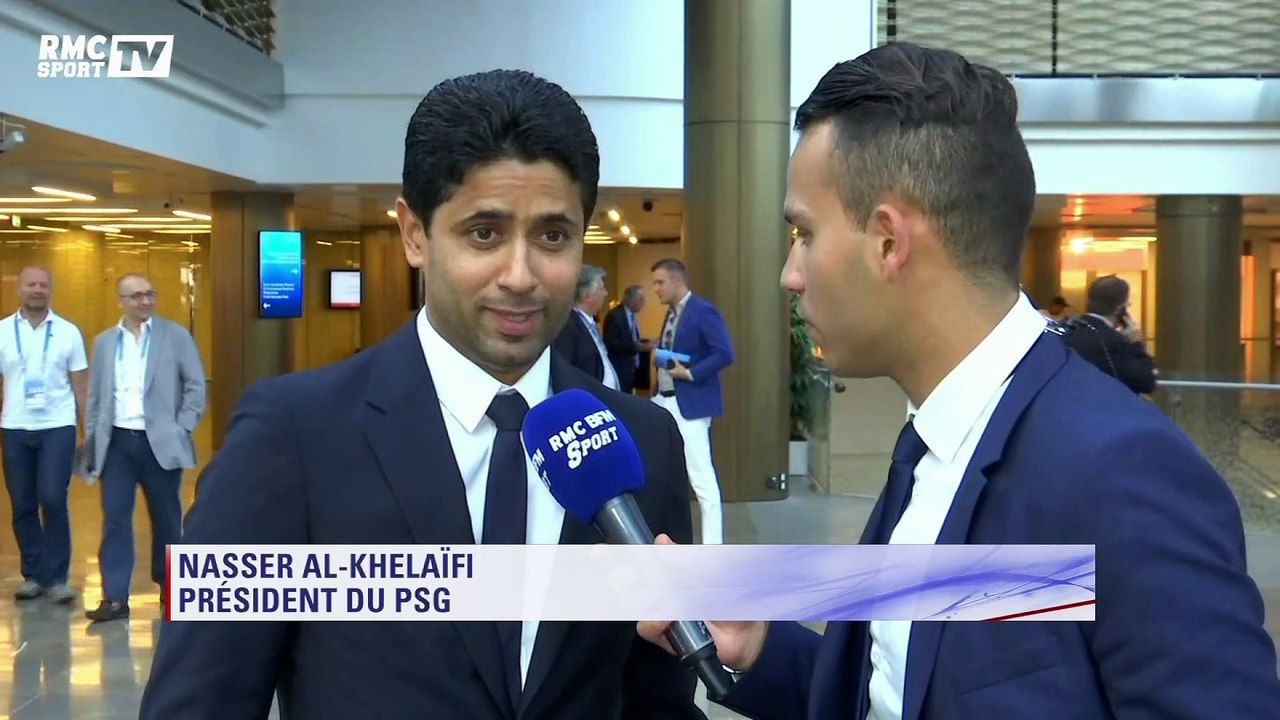 Nasser Al-Khelaïfi : "On veut essayer d'aller le plus loin, ça veut dire minimum demi-finale"