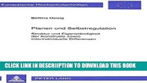 [PDF] Planen und Selbstregulation: Struktur und EigenstÃ¤ndigkeit der Konstrukte sowie