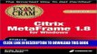 New Book Citrix Cca Metaframe 1.8 for Windows Exam Cram