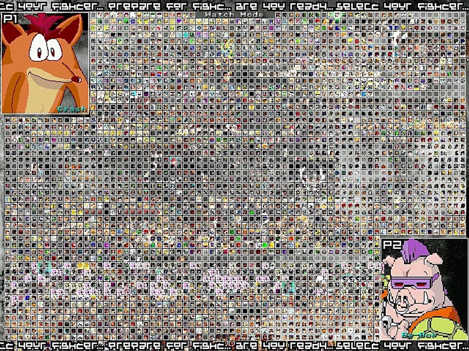 Crash Bandicoot (CTR) Vs Bebop (TMNT)