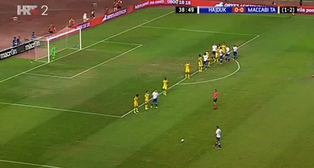 Marko Cosic Goal - Hajduk Split 	1-0	Maccabi Tel Aviv - 25.08.2016