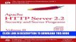 New Book Apache HTTP Server 2.2 Official Documentation - Volume II. Security and Server Programs