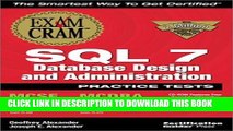 Collection Book MCSE SQL 7 Database Design and Administration Practice Tests Exam Cram (Exam: