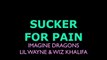 Imagine Dragons, Lil Wayne & Wiz Khalifa - Sucker For Pain Karaoke Instrumental Lyrics On Screen