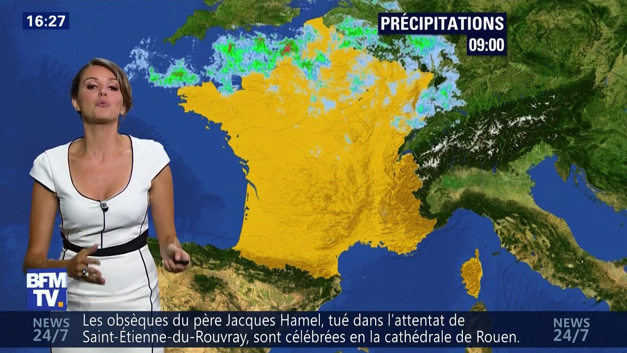 LA METEO de FANNY AGOSTINI le 2016 08 02 sur BFM TV