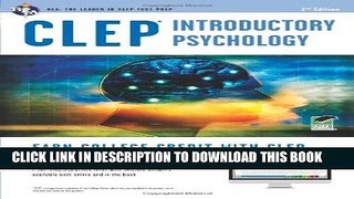 New Book CLEPÂ® Introductory Psychology Book + Online (CLEP Test Preparation)