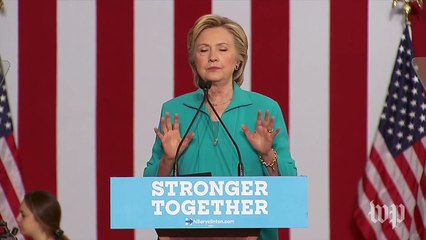 'Trump has built his campaign on prejudice and paranoia', Clinton says