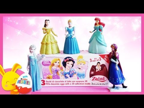 Princesses Disney - Œufs surprises - Unboxing surprise eggs Disney Princess –Titounis