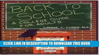 Collection Book Back to School: A College Guide for Adults