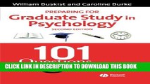 New Book Preparing for Graduate Study in Psychology: 101 Questions and Answers