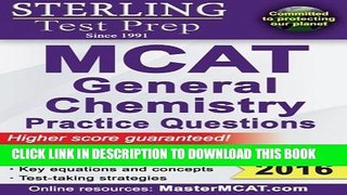 Collection Book Sterling MCAT General Chemistry Practice Questions: High Yield MCAT Questions