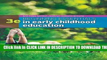 Collection Book Beginning Essentials in Early Childhood Education