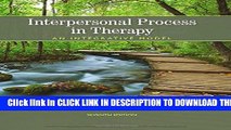 New Book Interpersonal Process in Therapy: An Integrative Model