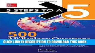 Collection Book 5 Steps to a 5 500 AP Biology Questions to Know by Test Day, 2nd edition