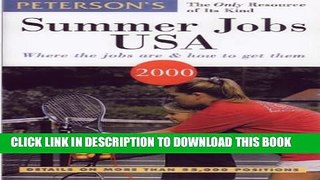 Collection Book Peterson s Summer Jobs USA: Where the Jobs Are   How to Get Them (Summer Jobs in