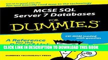 New Book McSe SQL Server 7 Database Design for Dummies