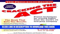 Collection Book Cracking the ACT with CD-ROM, 2000 Edition (Cracking the Act Premium Edition)